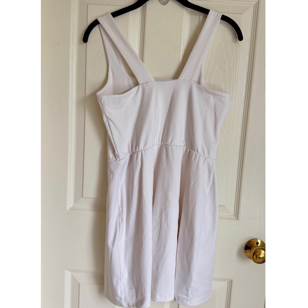 All in Motion White Active Dress Square Neck Built-in Shorts Pockets Medium - Picture 5 of 9